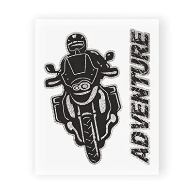 Obrázek 4R Quattroerre.it 6330 Super geformter Aufkleber Adventure Motorrad Abenteuer, 10 x 12 cm