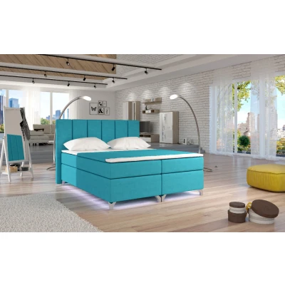 Obrázek Boxspring Basilio 140x200 s LED podsvícením Materiál / Dekor: Orinoco 85
