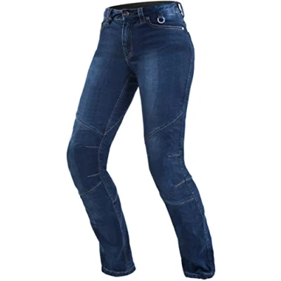 Obrázek SHIMA Dámské kalhoty Blue Sansa Jeans, moderní s chráničem Classic Duralid pro ženy 26 32 modré, EU