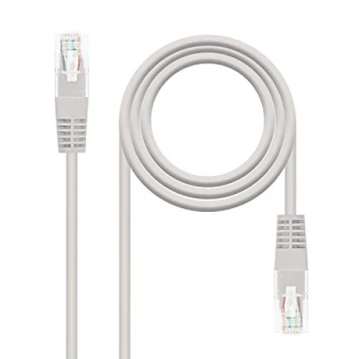Obrázek Nanocable 10.20.0410 Ethernet Netzwerkkabel RJ45, Cat.6 UTP AWG24, 100% Kupfer, Grau, 10.0 mts