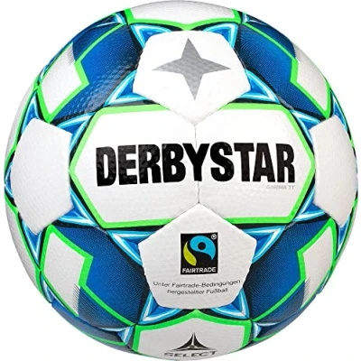 Obrázek Derbystar Fotbalový míč pro dospělé, bílý, modrý, zelený, 5, 1153500164