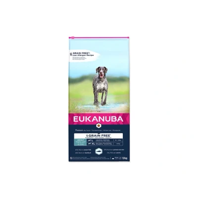 Obrázek EUKANUBA Grain Free Adult Large &amp; Giant Ocean Fish 12kg
