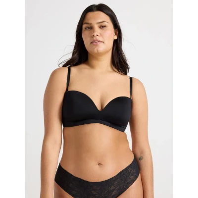Obrázek Lindex Wirefree Balkonová podprsenka, Ženy, Velikost: 85A, Black