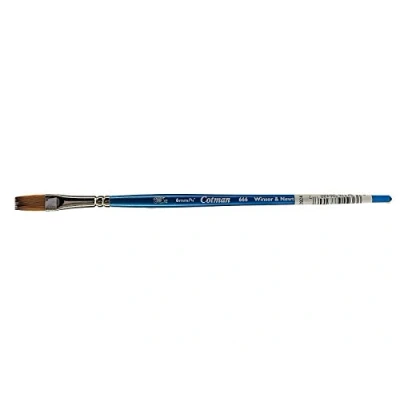 Obrázek Winsor &amp; Newton 5306106 Cotman syntetické vlasy akvarelový štětec série 666, jedna čára, dlouhá násada s vynikající pružností, barevnou nosností a přesností bodů 1/4&quot;, 6 mm