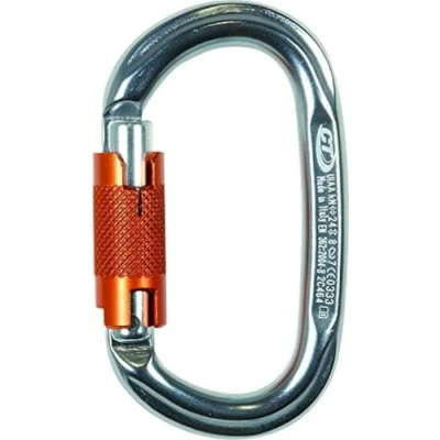 Obrázek Climbing Technology Pillar WG Karabiner Oval mit Zwinge 2 Bewegungen, blau