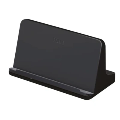 Obrázek HAN Držák na tablet Smart Line, stojan do kanceláře se Soft Grip odkládací plochou, vhodný pro všechny běžné tablety, 92140 13, černý
