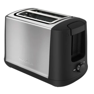 Obrázek MOULINEX Topinkovač LT340811 Subito se 2 drážkami, 7 stupňů opečení, 850 W, nerezová ocel, 5,3 tónů, hnědý
