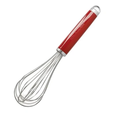 Obrázek KitchenAid Schneebesen, manueller Schaumschläger aus Edelstahl Empire Rot