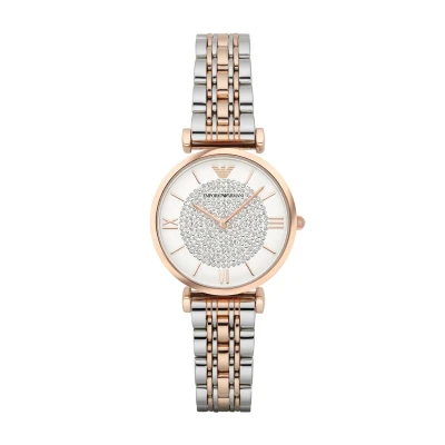 Obrázek Emporio Armani Hodinky silvercoloured/rosegoldcoloured, Ženy, Velikost: One Size, Silver coloured/rosegold coloured