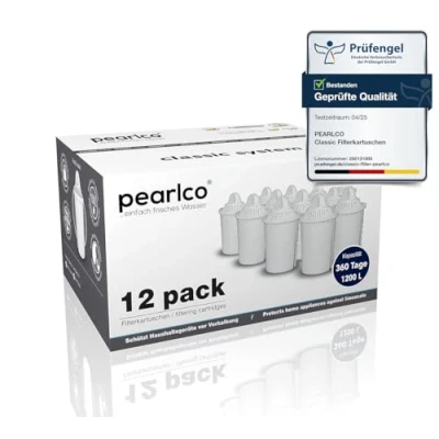 Obrázek PearlCo Classic balení 12 filtračních kazet hodí se do Brita