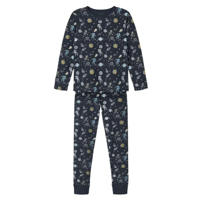 Obrázek Name it Nightset Space Pyžamová sada pro děti, Velikost: 98/104, Dark sapphire