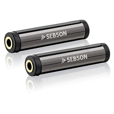 Obrázek SEBSON 2x spojka 3,5 mm stereo, samice/samice, AUX konektor/adaptér zdířka pro audio kabel