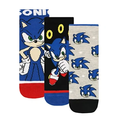 Obrázek SONIC THE HEDGEHOG Chlapecké ponožky balení 3 ks, vícebarevné
