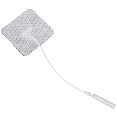 Obrázek Promed Tkaná elektroda 40 x mm, 4 kusy, samolepicí elektrody Tens s 2mm konektorem pro přístroje TENS/EMS, opakovaně použitelné