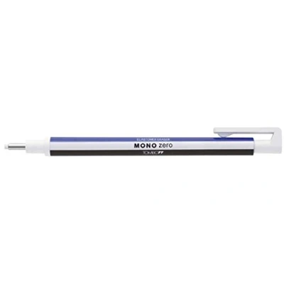 Obrázek Tombow EH KUR přesná guma MONO zero doplňovací kulatá špička, průměr 2,3 mm, bílá/modrá/černá 1 kus (balení ks)