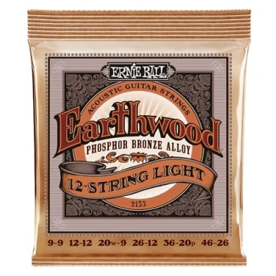 Obrázek Ernie Ball Earthwood Light akustické struny, pro struny 12, fosforová bronz, tloušťka 946