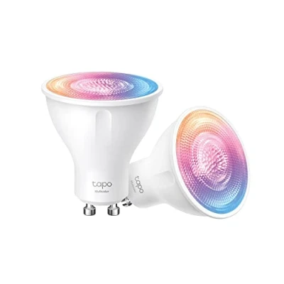 Obrázek Tapo TP Link chytrá WLAN žárovka GU10 L630 2pack, úspora energie, 3,5 W odpovídá 50 W, vícebarevná stmívatelná alexa lampa, příslušenství pro domácnost, 16 milionů barev