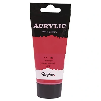 Obrázek Rayher 38912287 Acrylic, umělec akrylová Barva, SB trubice 75 ml, Echtrot