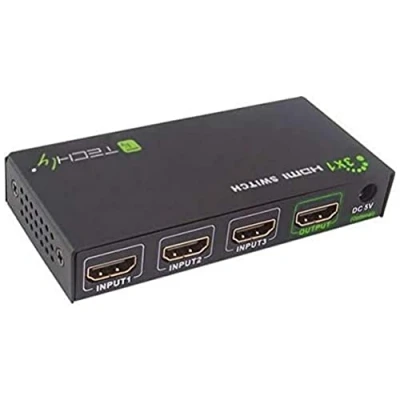 Obrázek Techly IDATA HDMI 4K31 Switch 4K, UHD, 3D, 3 Wege Schwarz