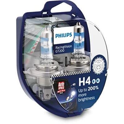 Obrázek Žárovka světlometu Philips RacingVision GT200 H4 + 200 %, dvojitá sada