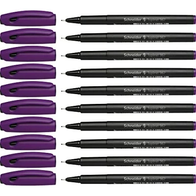 Obrázek Schneider Topliner 967 Fineliner (tloušťka linky 0,4 mm) 10 kusů fialová