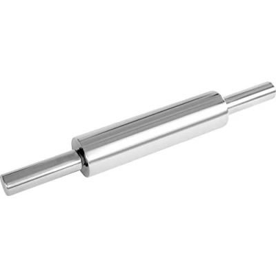 Obrázek FMprofessional Teigroller aus hochwertigem Edelstahl, Nudelholz als Backzubehör, Backrolle zum Teigrollen, vielseitige Teigwalze stabil &amp; langlebig (Maße: Ø 6 x 47,5 cm), Menge: 1 Stück