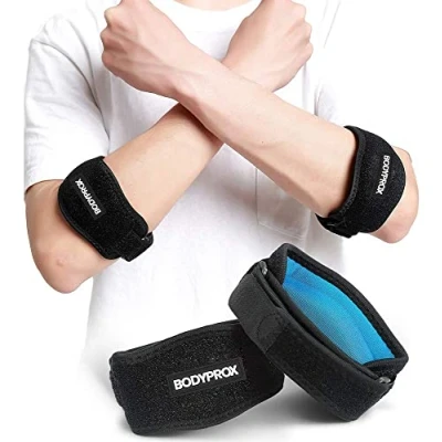 Obrázek Bodyprox Loketní bandáž pro zmírnění bolesti tenisového a golfového loket, 2 kusy