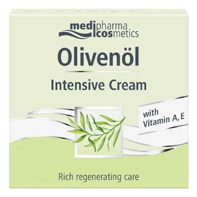 Obrázek Medipharma Cosmetics Olivol intenzivní krém pleťový proti vráskám s čistým retinolem 50 ml hydratační, vyhlazující, stárnutí a regenerační účinek pro suchou pokožku olivovým olejem