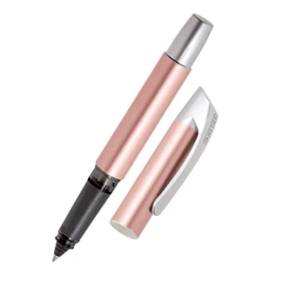 Obrázek Online Campus Colour Line Kuličkový míč pro praváky ergonomická rukojeť standardní inkoustové patrony s vysoce kvalitním míčem na skútr barva růžově zlatá, 1 kus (1 ks v balení)