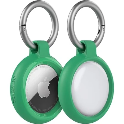 Obrázek OtterBox Sleek Series pouzdro pro AirTag, nárazuvzdorné, robustní, tenké ochranné Apple AirTags, včetně karabiny, zelené