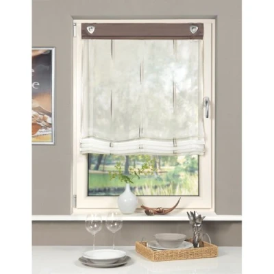 Obrázek Home fashion Římská roleta, umělé vlákno, šedá, 180 x 80 cm