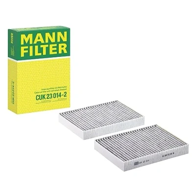 Obrázek MANN FILTER CUK 23 014 2 Innenraumfilter Kabinenluftfilter Satz (2er Set) mit Aktivkohle Für PKW