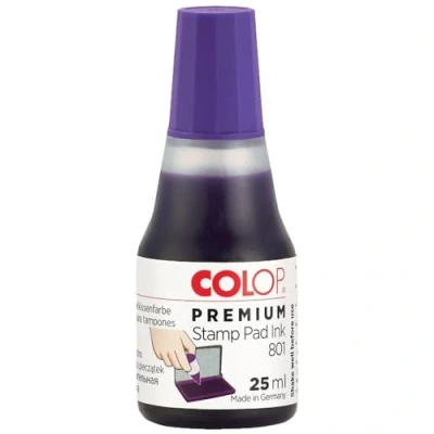 Obrázek COLOP 109736 Barva razítka &quot;801&quot; pro razítkovací polštáře, 25 ml, fialová