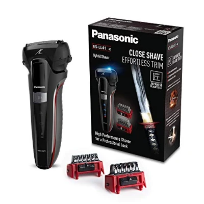 Obrázek Panasonic Hybridní holicí strojek Series 500 ES LL41, 3 v 1 na holení, zastřihování a styling, 2 nástavce, černá