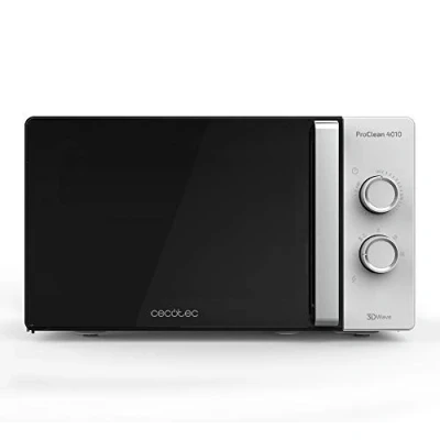 Obrázek Cecotec Mikrowelle Pro Clean 4010. 800 W, 23 L Fassungsvermögen, Ready 2 Beschichtung, Timer, FullCrystal Tür und metallisierte Details, Weiß