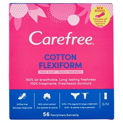 Obrázek CareFree slipové vložky Flexiform Fresh, 1 balení (1 x 58 kusů)