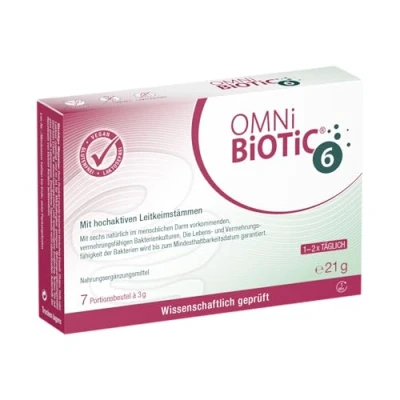 Obrázek OMNi BiOTiC 6 sáček 7 porcí (21 g) kmenů bakterií miliard v denní dávce prášek s inulinem veganské bez lepku laktózy pro každodenní použití