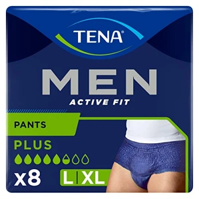 Obrázek Tena Men Active Fit Pants Plus, L, 8 Stück