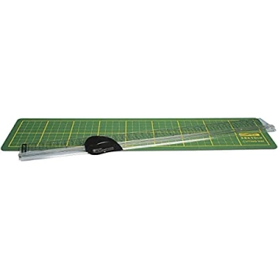 Obrázek Rayher Role řezačka na papír s 1 řezacím válečkem, pravítko 35 cm, rohož 38 x 10 koleček, 8935100