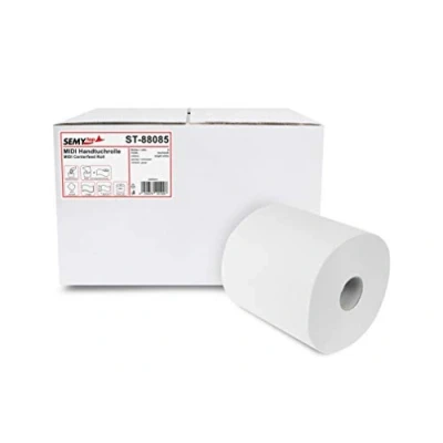Obrázek Semy Top Ručník Roll Midi, vnitřní zpracování 20 cm, 2 vrstvy, světle bílá, 1 balení (1 x 6 kusů)