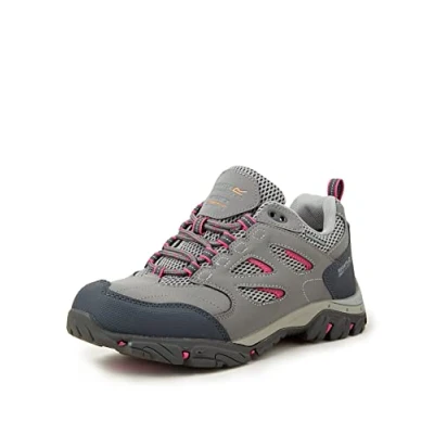 Obrázek Regatta Dámské holcombe Iep Low&#039; Waterproof Breathable Rubber Toe Double Eyelet Shoes Walking boty, Steel Vivaci