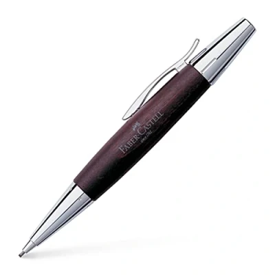 Obrázek Faber Castell 138381 otočná tužka e motion hruška / kov, náplň: 1,4 mm, včetně dárkového balení, barva násadky: tmavě hnědá stříbrná