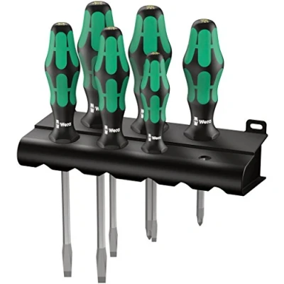 Obrázek Wera sada Ruční šroubovák 334/355 SK/6 Kraftform Plus. Tip + Rack, 6dílná, 05007681001