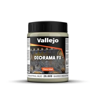 Obrázek Vallejo Barva proti povětrnostním vlivům, 200 ml Industrial Thick Mud