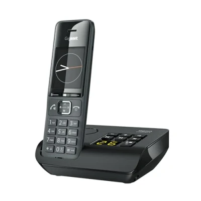 Obrázek Gigaset Comfort 520A bezdrátový DECT telefon se záznamníkem hovorů elegantní design funkce hands free komfortní ochrana volání adresář s 200 kontakty, titanová černá [německá verze]