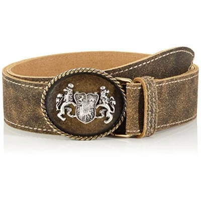 Obrázek Werner Trachten Unisex krojový pásek pásek, hnědá (Rustico 101)