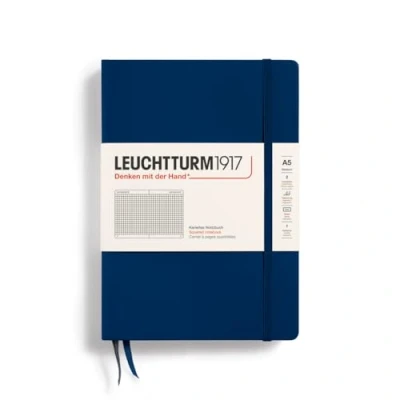 Obrázek Leuchtturm1917 zápisník Medium (A5), tvrdé desky, 249 stran, Námořnická modrá