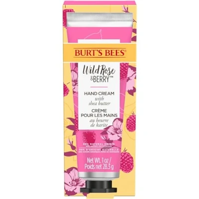 Obrázek Burt&#039;s Bees Handcream Wild Rose &amp; Berry Krém na ruce s bambuckým máslem Péče o pro suché 500436