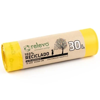 Obrázek Relevo pytle na odpadky 30 litrů 100% recyklované a odolné