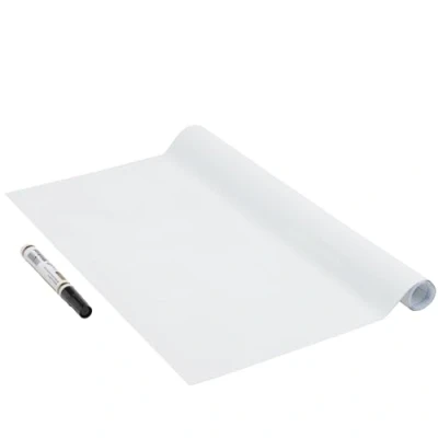 Obrázek Venilia Whiteboard fólie vč. popisovače tabulová + tužka lednička Tabule bílá 67,5 cm x 1,5 m, tloušťka 150 μ multifunkční fólie, tabulka, kuchyňská bez ftalátů